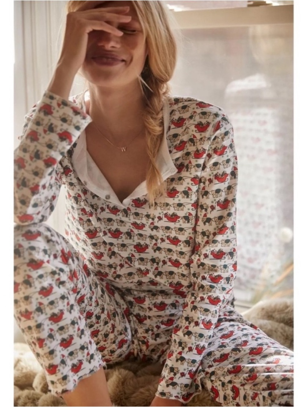 Roller Rabbit Print Pajama Set